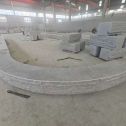 泉州 芝麻白异形坐凳，自然面光面弧形加工