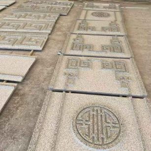 泉州 白麻花岗岩外墙立面雕刻板