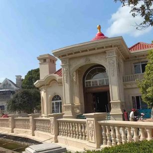 泉州 黄金麻花岗岩欧式别墅