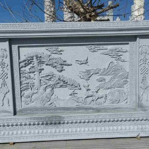 泉州 芝麻白大型照壁，屏风，影壁