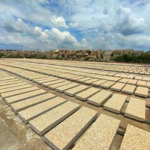 泉州 黄金麻荔枝面花岗岩石材地铺石防护中