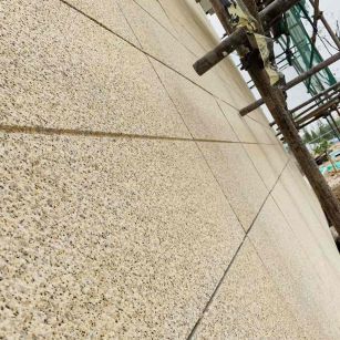 泉州 黄金麻花岗岩荔枝面外墙干挂石材效果示例