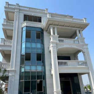 泉州 白麻花岗岩别墅外墙干挂效果展示