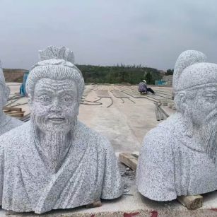 泉州 白麻花岗岩石材人物立体雕刻