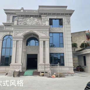 泉州 白麻花岗岩别墅外墙干挂