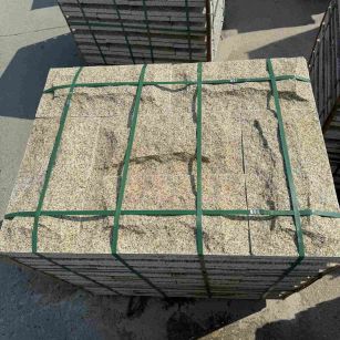 泉州 黄金麻花岗岩石材自然面蘑菇石成品