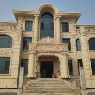 泉州 黄金麻花岗岩别墅外墙干挂