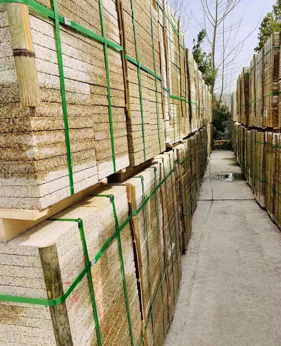 泉州 黄金麻花岗岩荔枝面地铺石