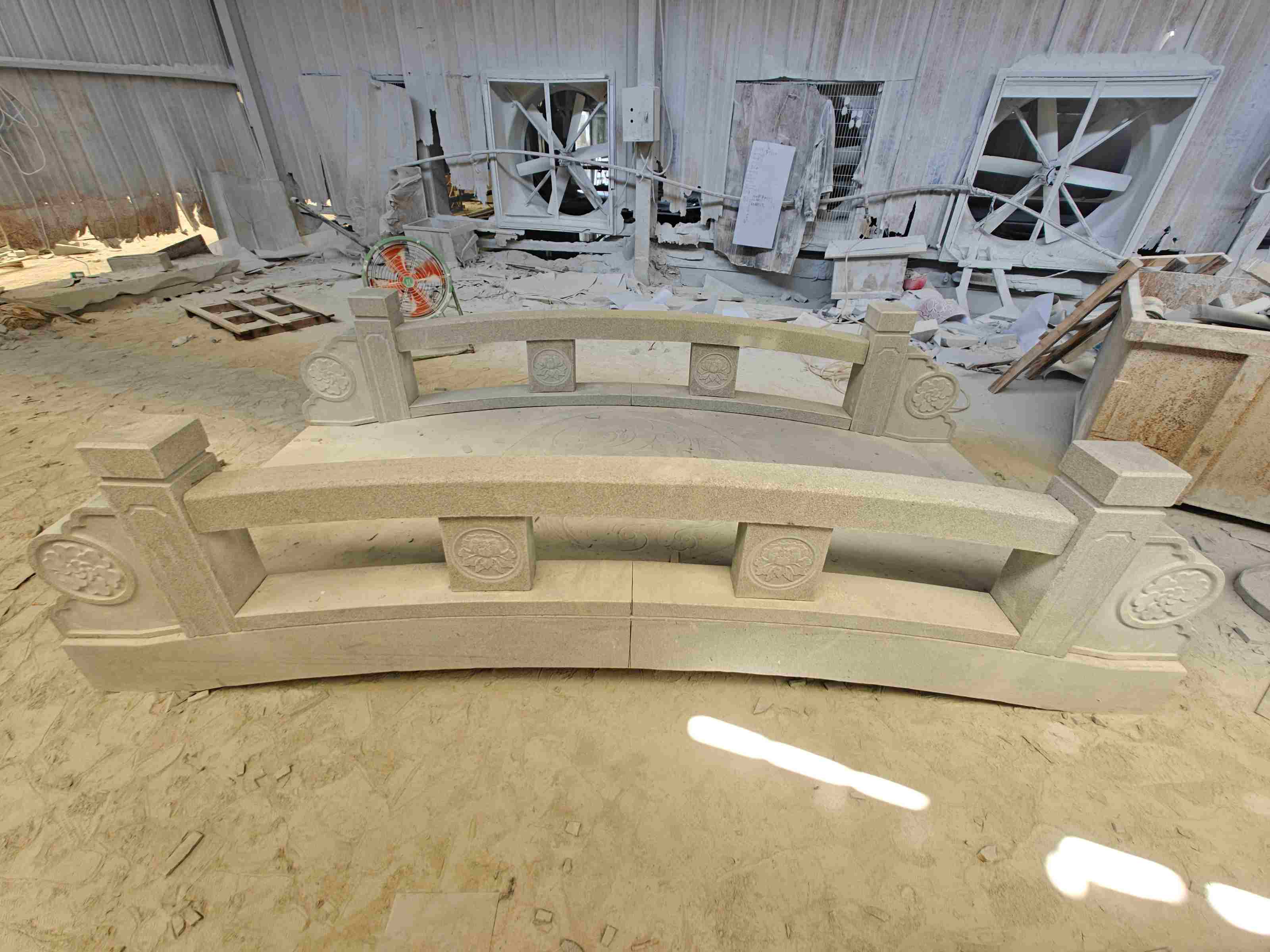 泉州 芝麻灰花岗岩异形加工-拱桥，石桥