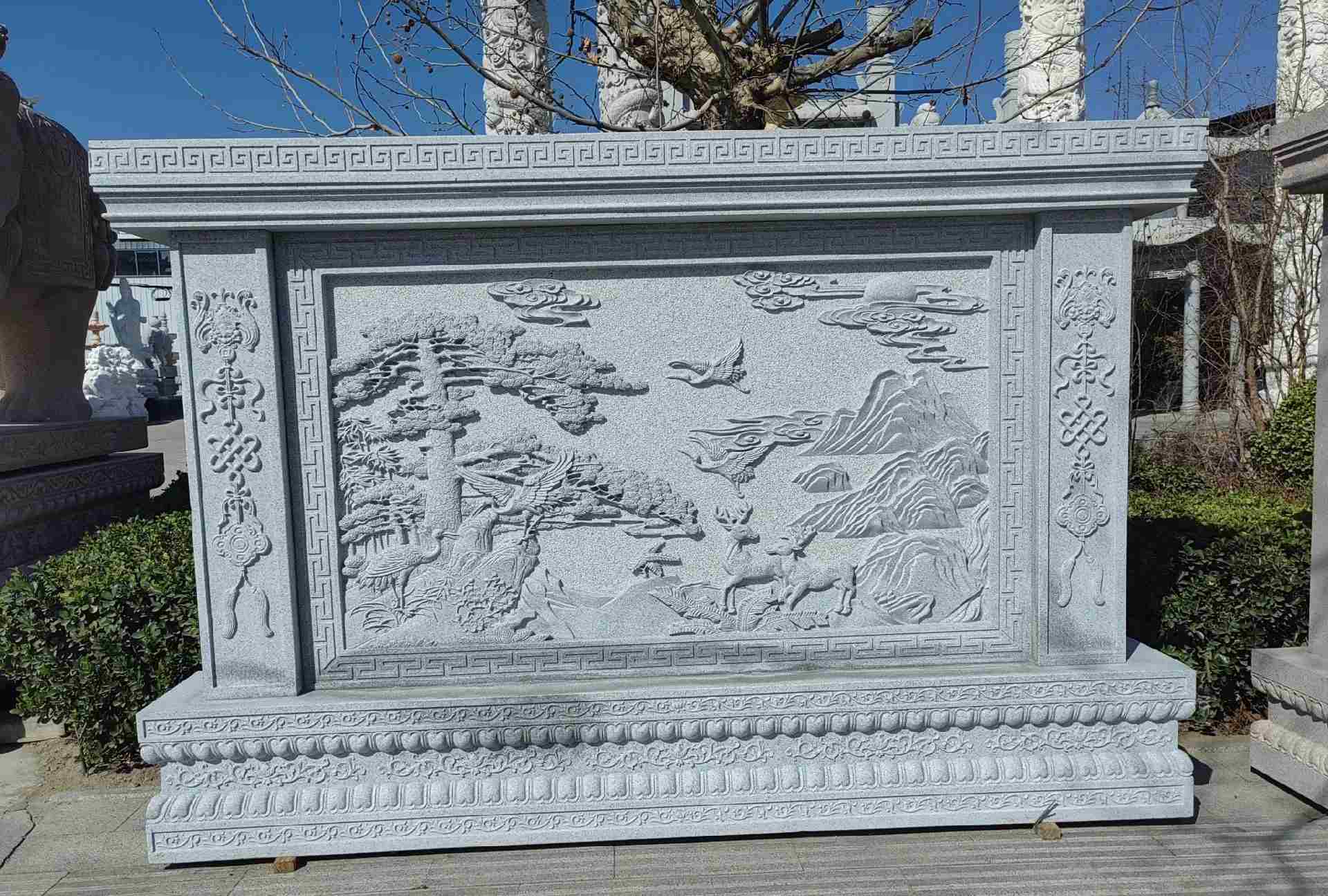 泉州 芝麻白大型照壁，屏风，影壁