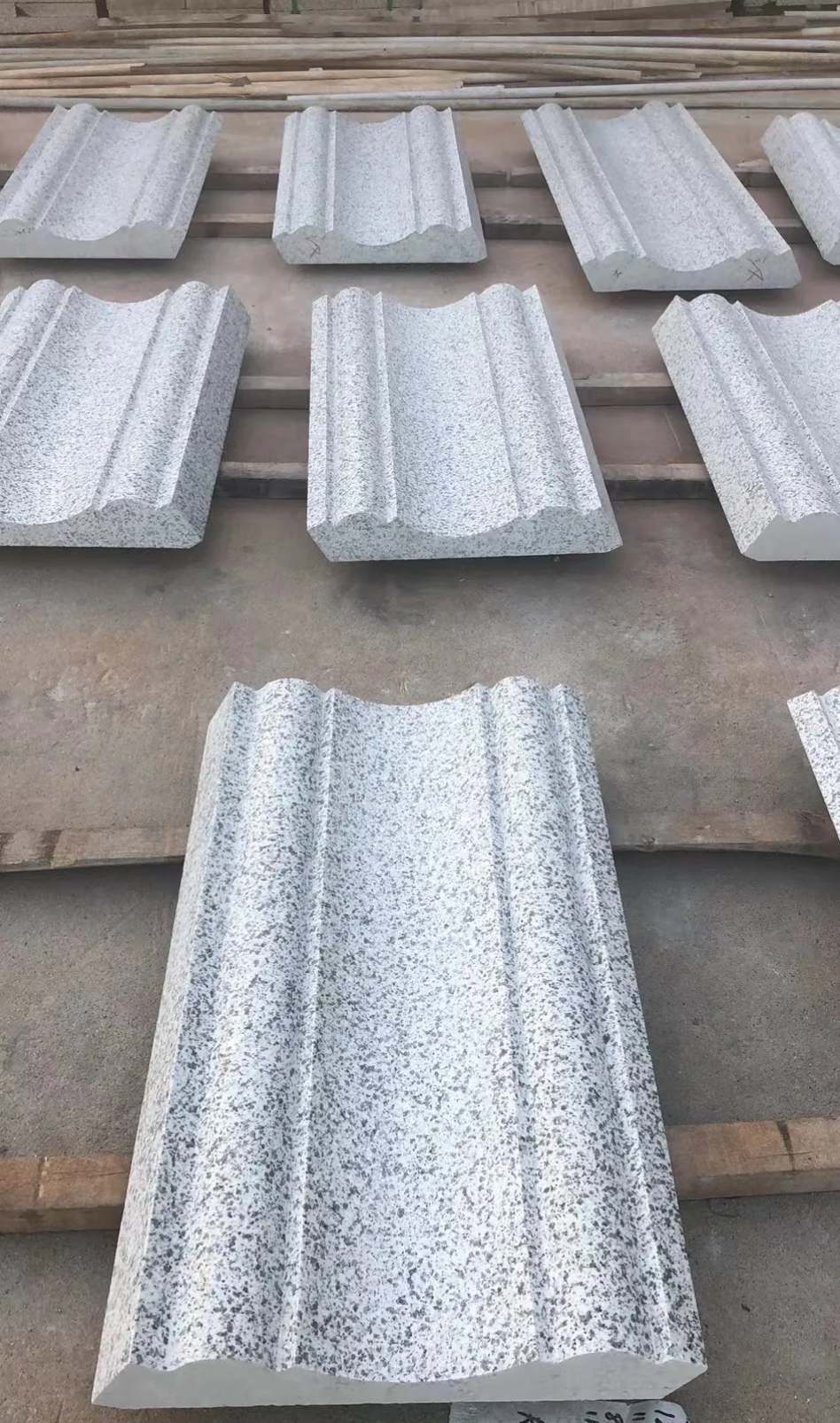 泉州 白麻花岗岩光面别墅线条