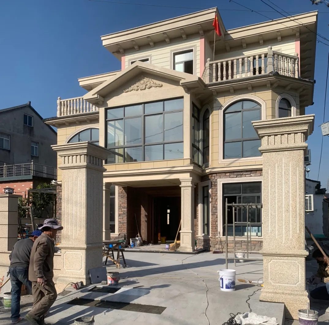 泉州 黄金麻花岗岩荔枝面别墅外墙干挂私家专属